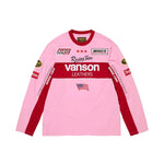 Supreme x Vanson Leathers long-sleeved T-shirt Pink