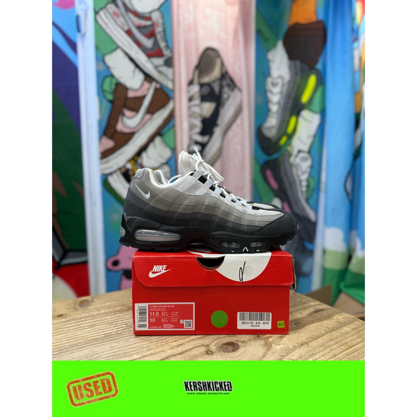 Nike Air Max 95 Big Bubble Blue Tint UK 9