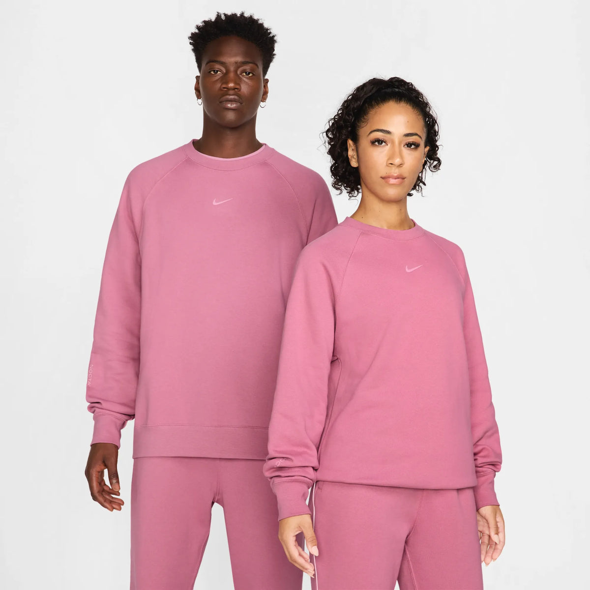 Nike NOCTA Men's Fleece CS Crew Pink