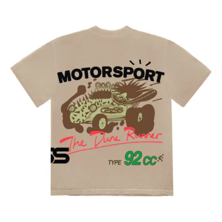 Travis Scott Cactus Jack Motor Sport Tee by Travis Scott in . Available at KershKicks for £110.00. A must-have for fans of Travis Scott looking to elevate their style with this T-Shirt.