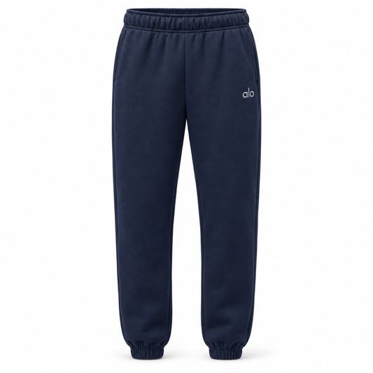 ALO ACCOLADE  SWEATPANTS CUFFED LEG NAVY