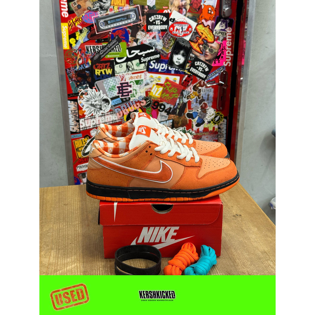 Nike SB Dunk Low Concepts Orange Lobster UK 9