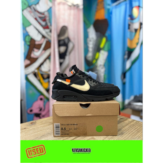 Nike Air Max 90 Off White Black UK 7.5