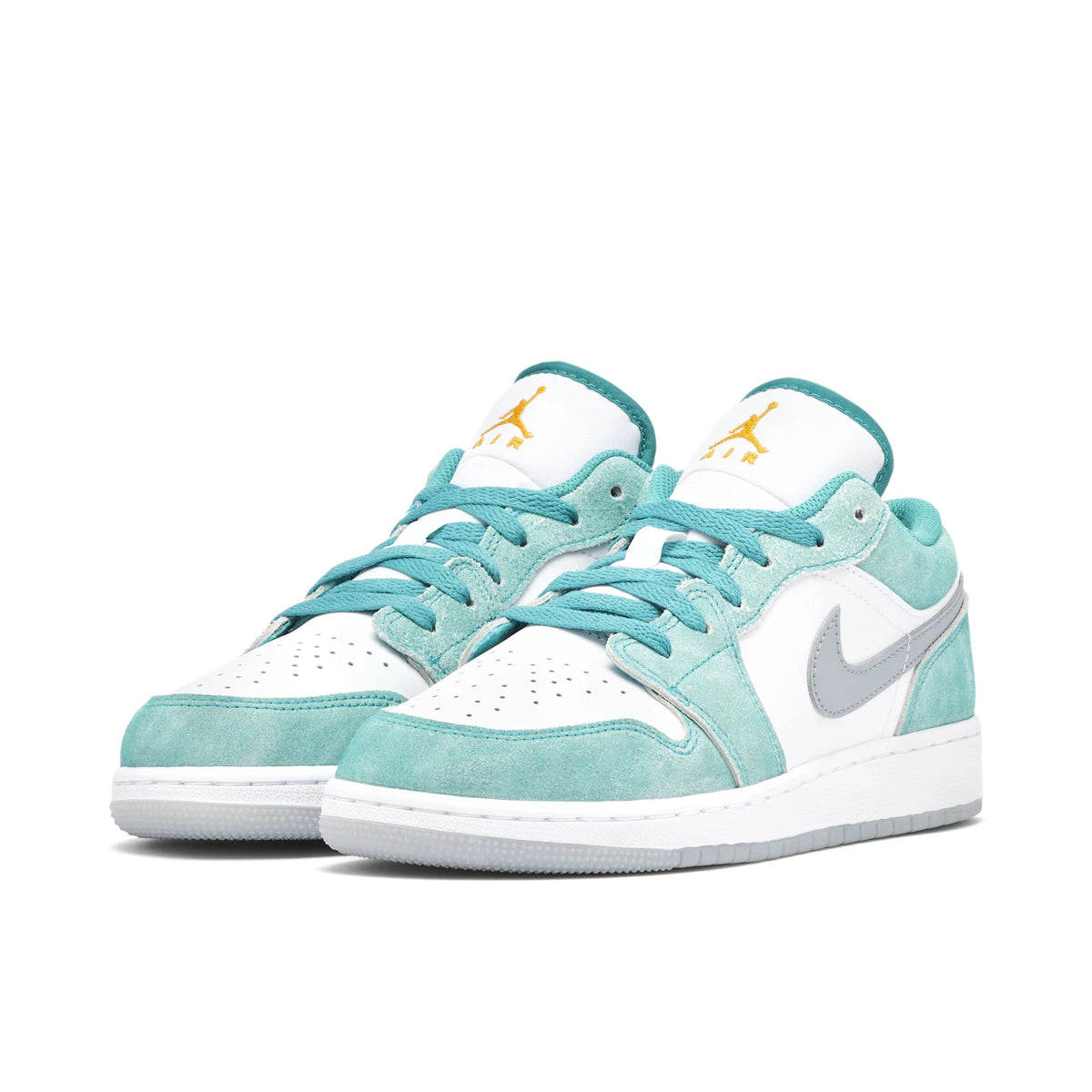 Jordan 1 Low New Emerald (GS) by Jordan's in Shoes. Available at KershKicks for £145.00. A must-have for fans of Jordan's looking to elevate their style with this Shoes.