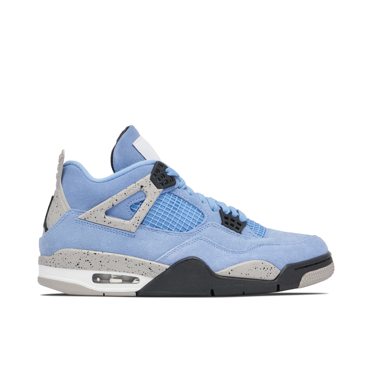 Jordan 4 Retro University Blue by Jordan's in Shoes. Available at KershKicks for £600.00. A must-have for fans of Jordan's looking to elevate their style with this Shoes.