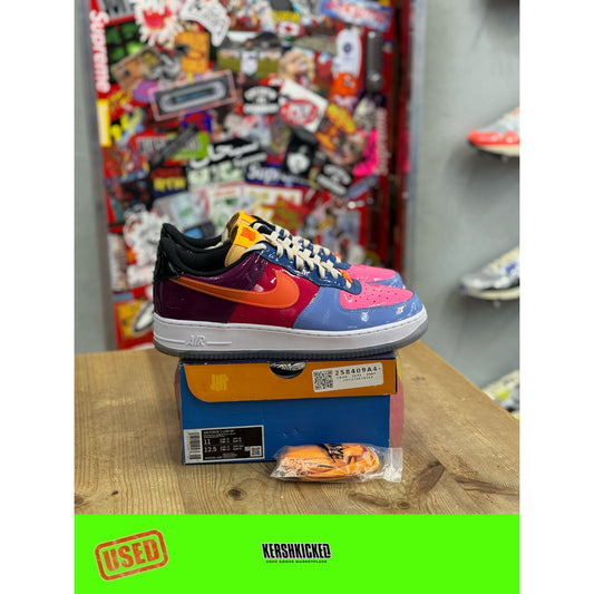 Nike Air Force 1 Low SP Undefeated Multi-Patent Total Orange UK 10