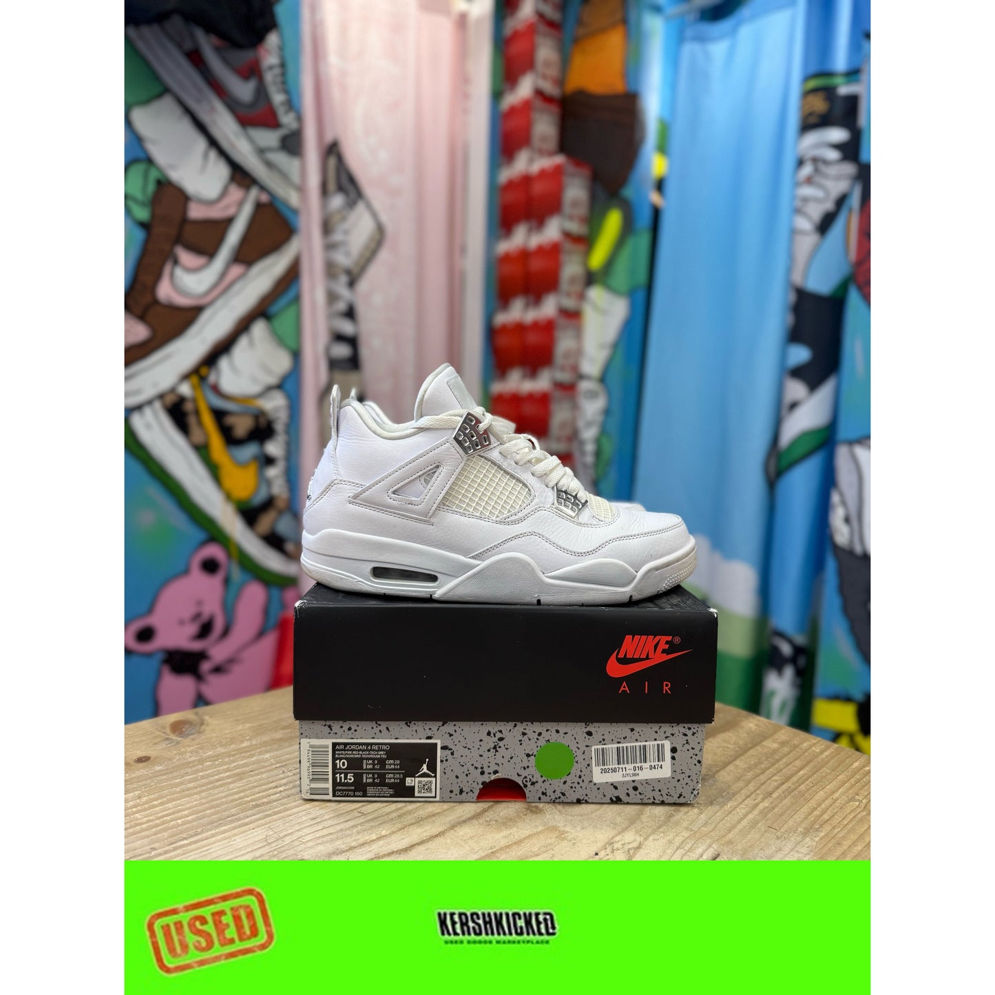 Jordan 4 'Pure Money' UK8.5