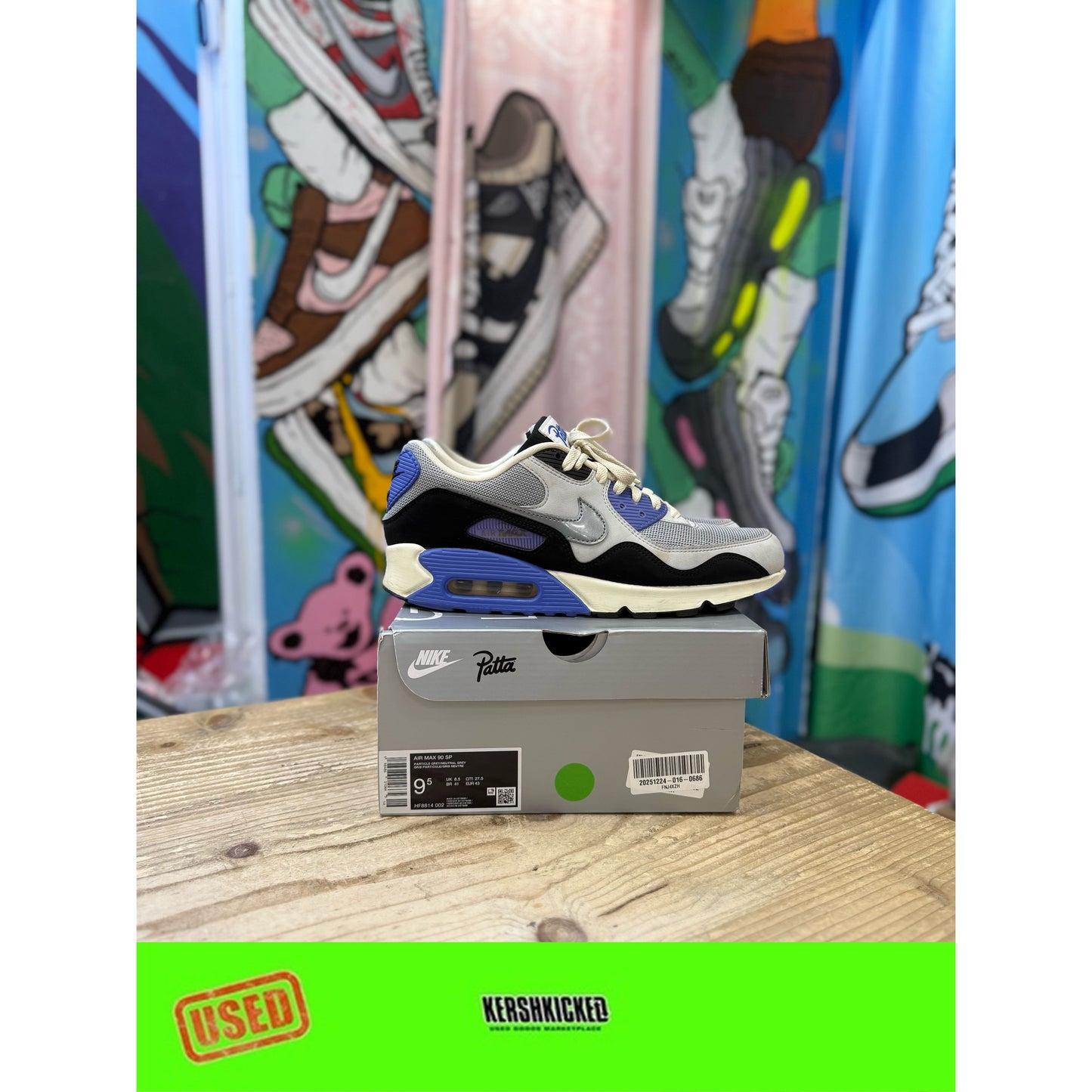 Nike Air Max 90 Patta Sapphire UK 8.5