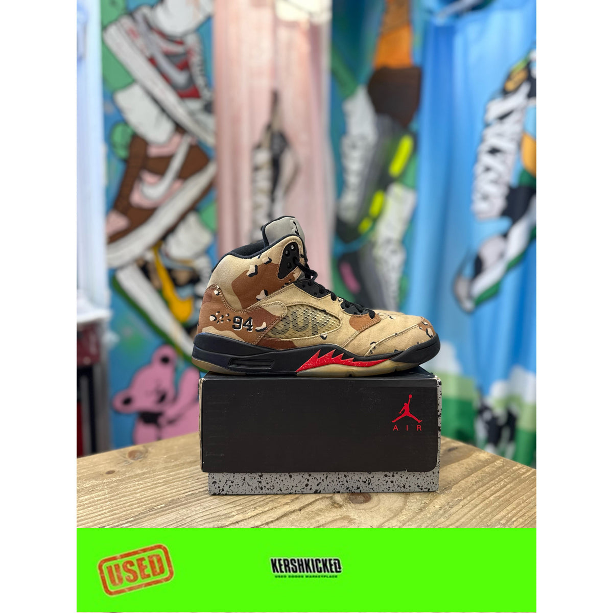 Jordan 5 Supreme Camo UK9