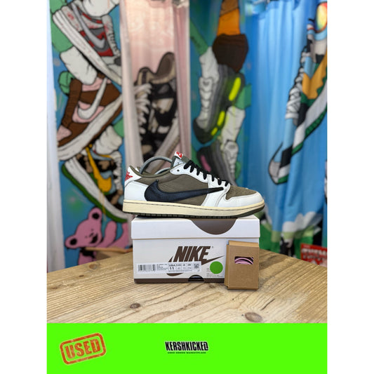 Jordan 1 Low Travis Scott Medium Olive UK 10