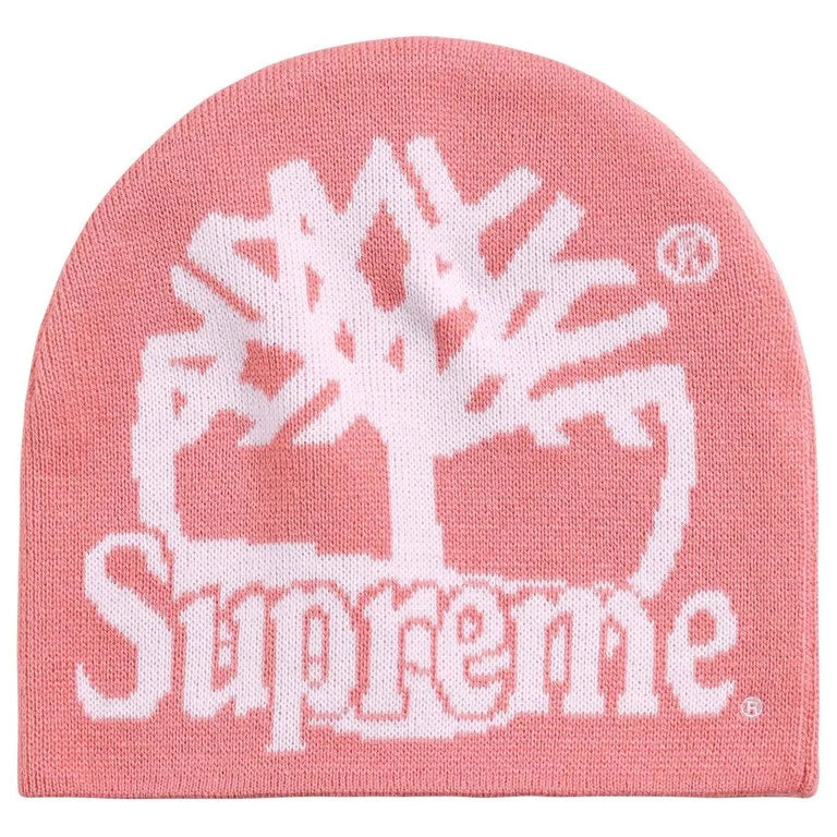 SUPREME TIMBERLAND BEANIE DUSTY PINK