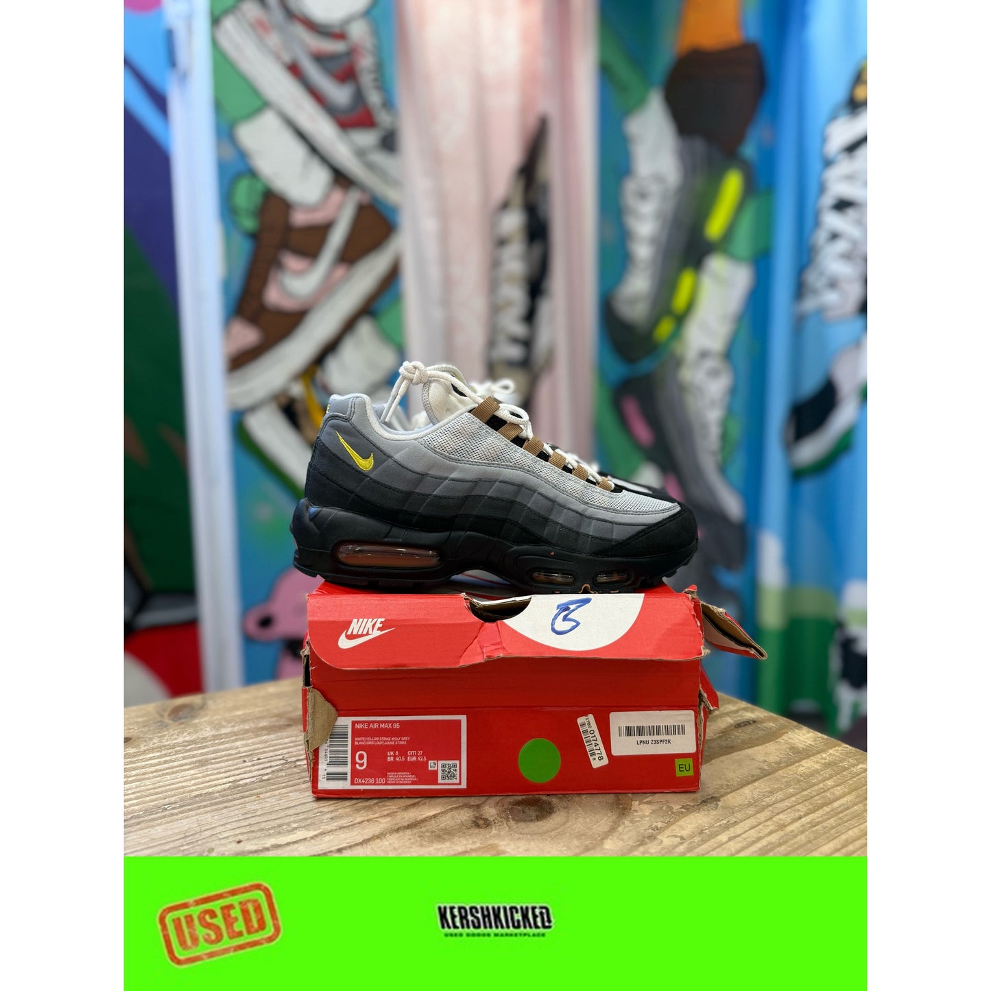 Nike Air Max 95 Yellow Strike UK 8