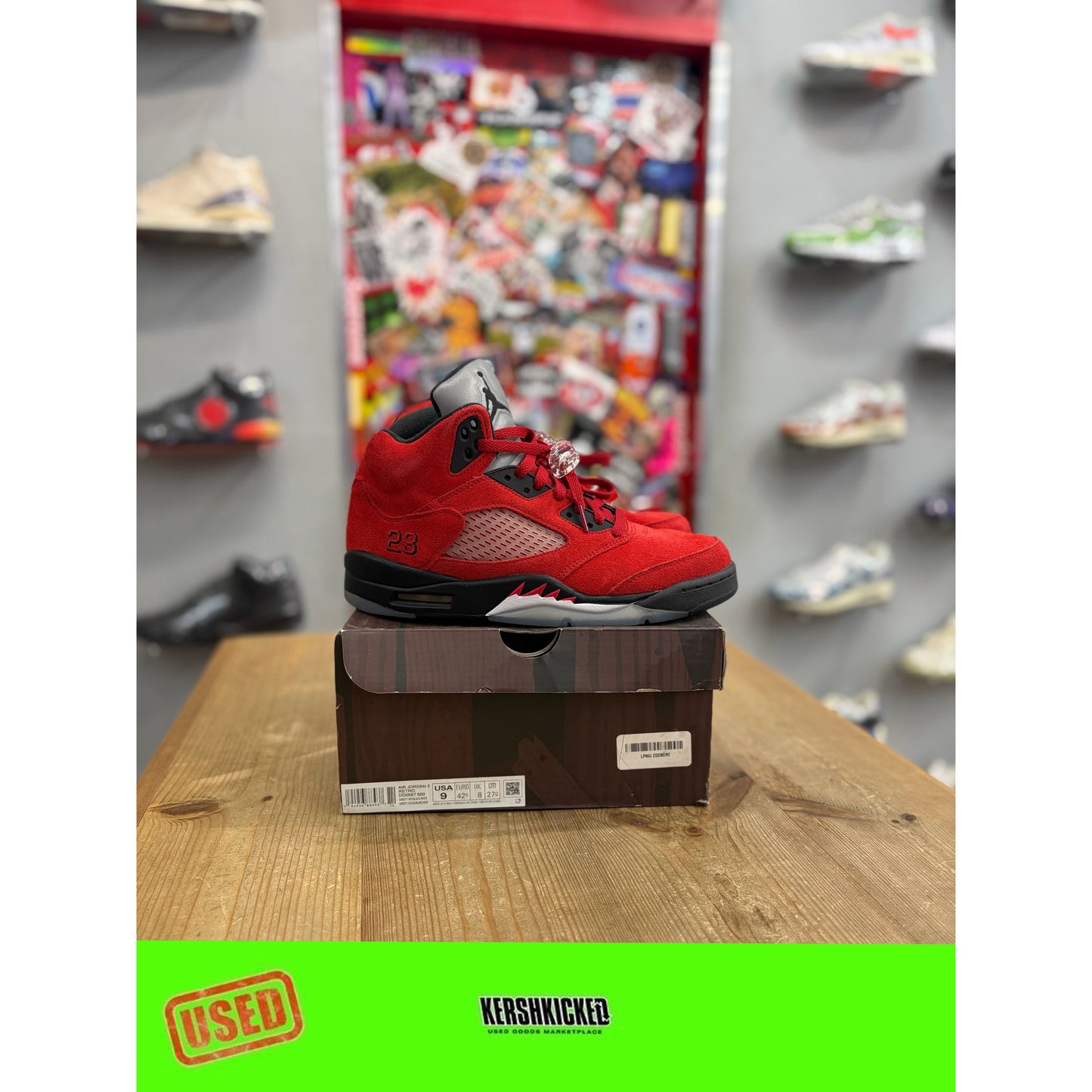 Jordan 5 Retro Raging Bull Red (2021) UK 8