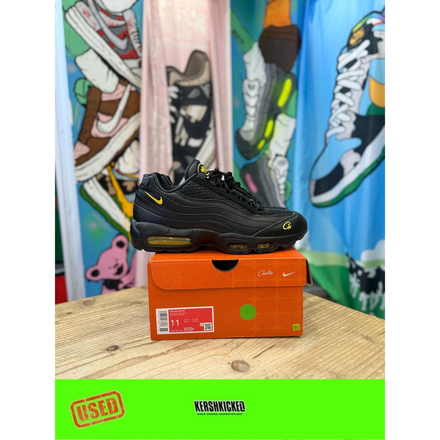 Nike Air Max 95 Corteiz Honey Black UK 10