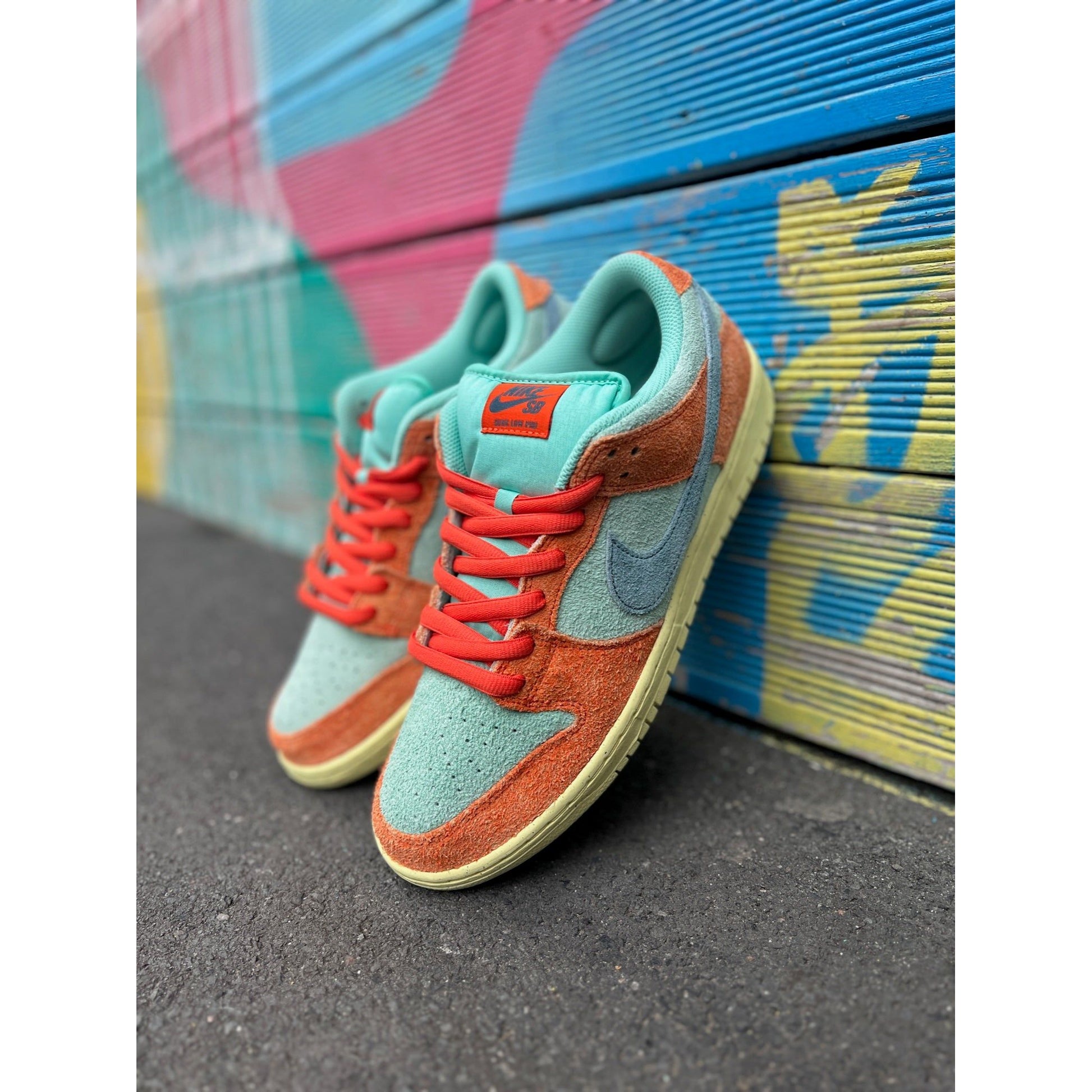 Nike SB Dunk Low Orange Emerald Rise by Nike in Shoes. Available at KershKicks for £165.00. A must-have for fans of Nike looking to elevate their style with this Shoes.