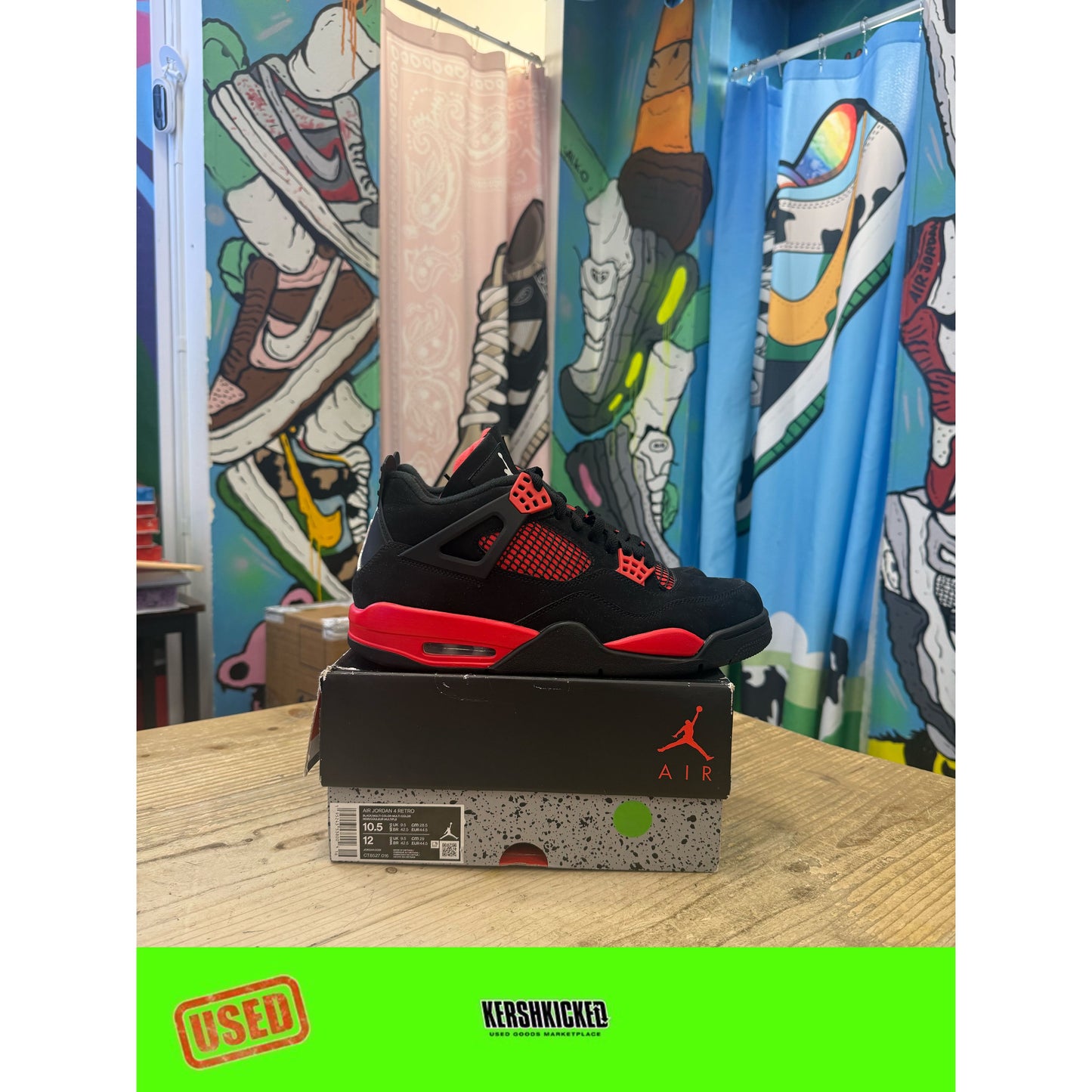 Jordan 4 Red Thunder UK 9.5
