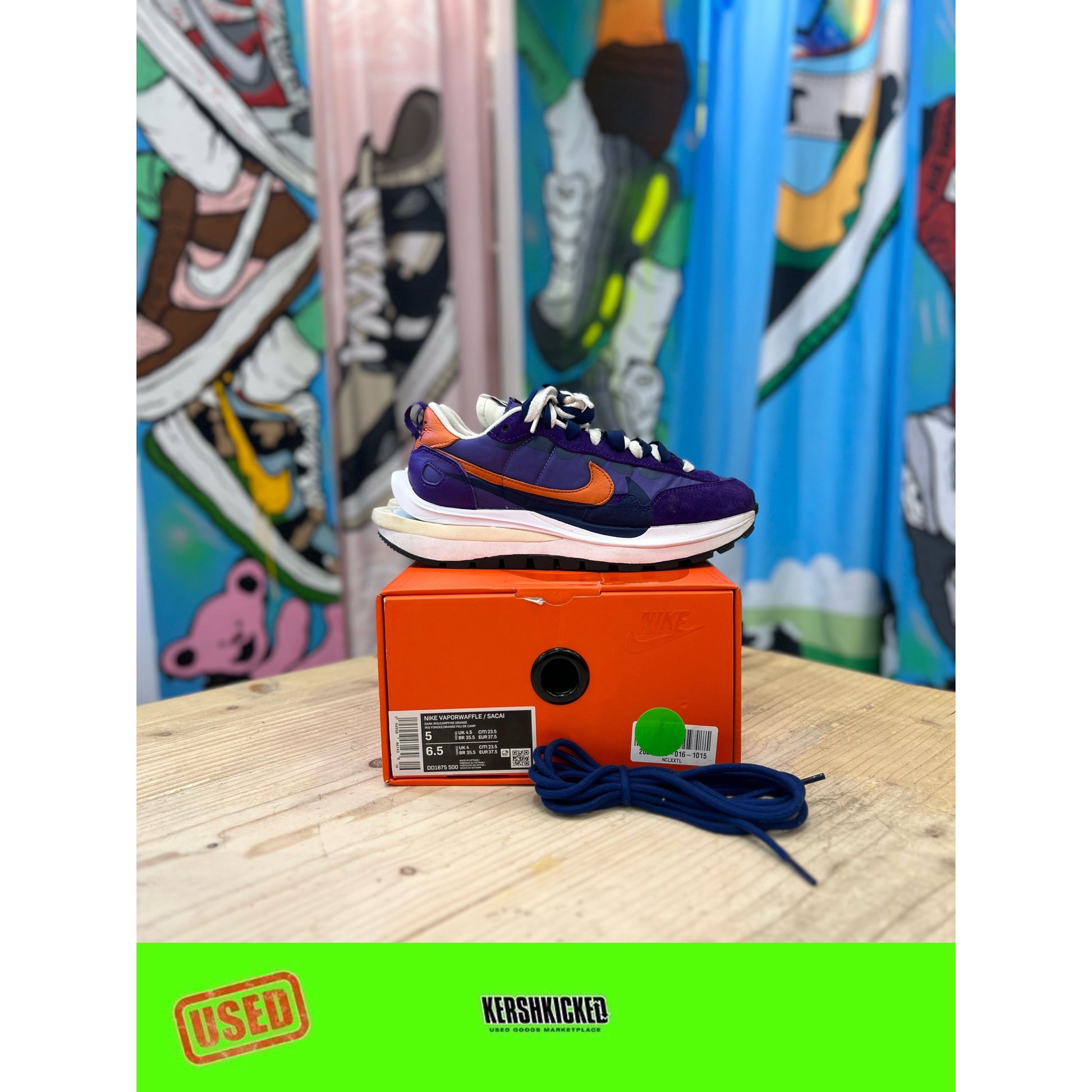 Nike Sacai Vaporwaffle Dark Iris UK 4.5 | Nike | KershKicks