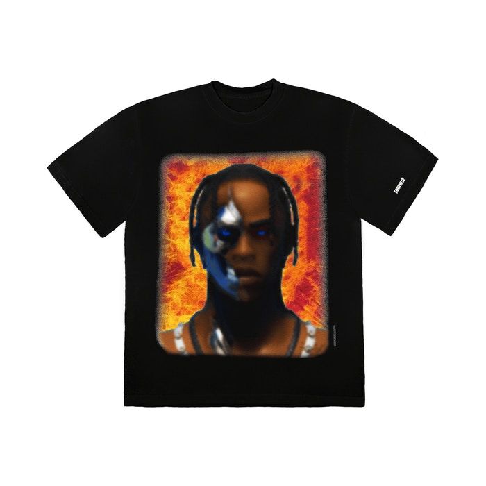 Travis Scott T-3500 Portrait T-Shirt Black by Travis Scott in . Available at KershKicks for £110.00. A must-have for fans of Travis Scott looking to elevate their style with this T-Shirt.