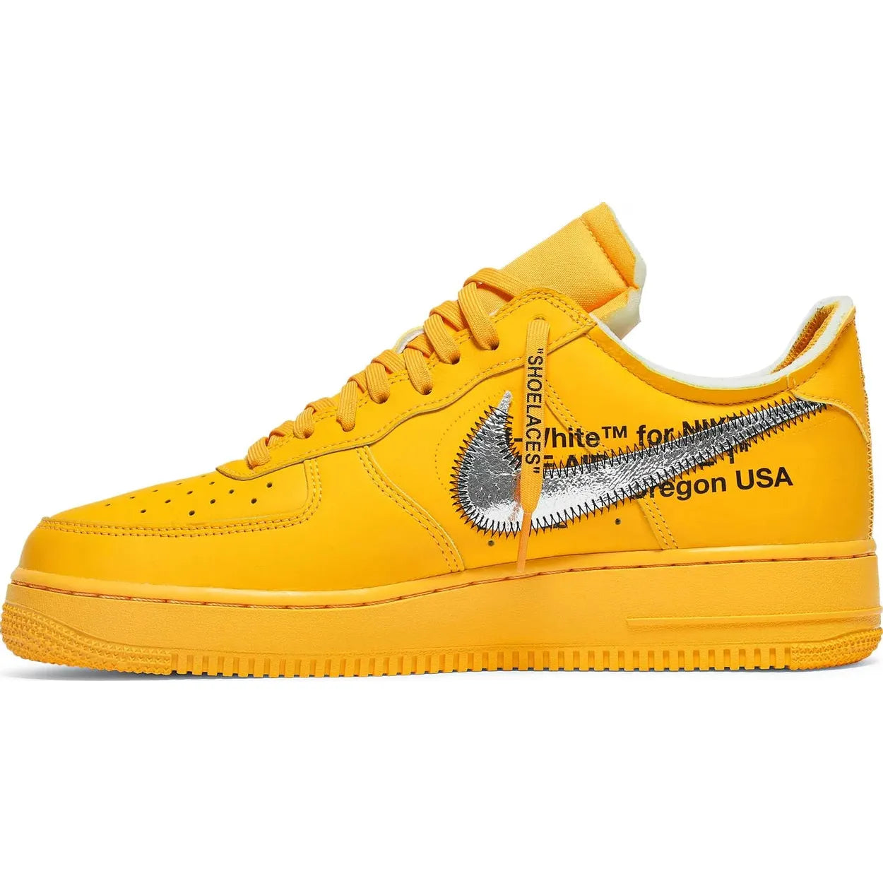 Nike Air Force 1 Low Off-White ICA University Gold by Nike in Shoes. Available at KershKicks for £1875.00. A must-have for fans of Nike looking to elevate their style with this Shoes.