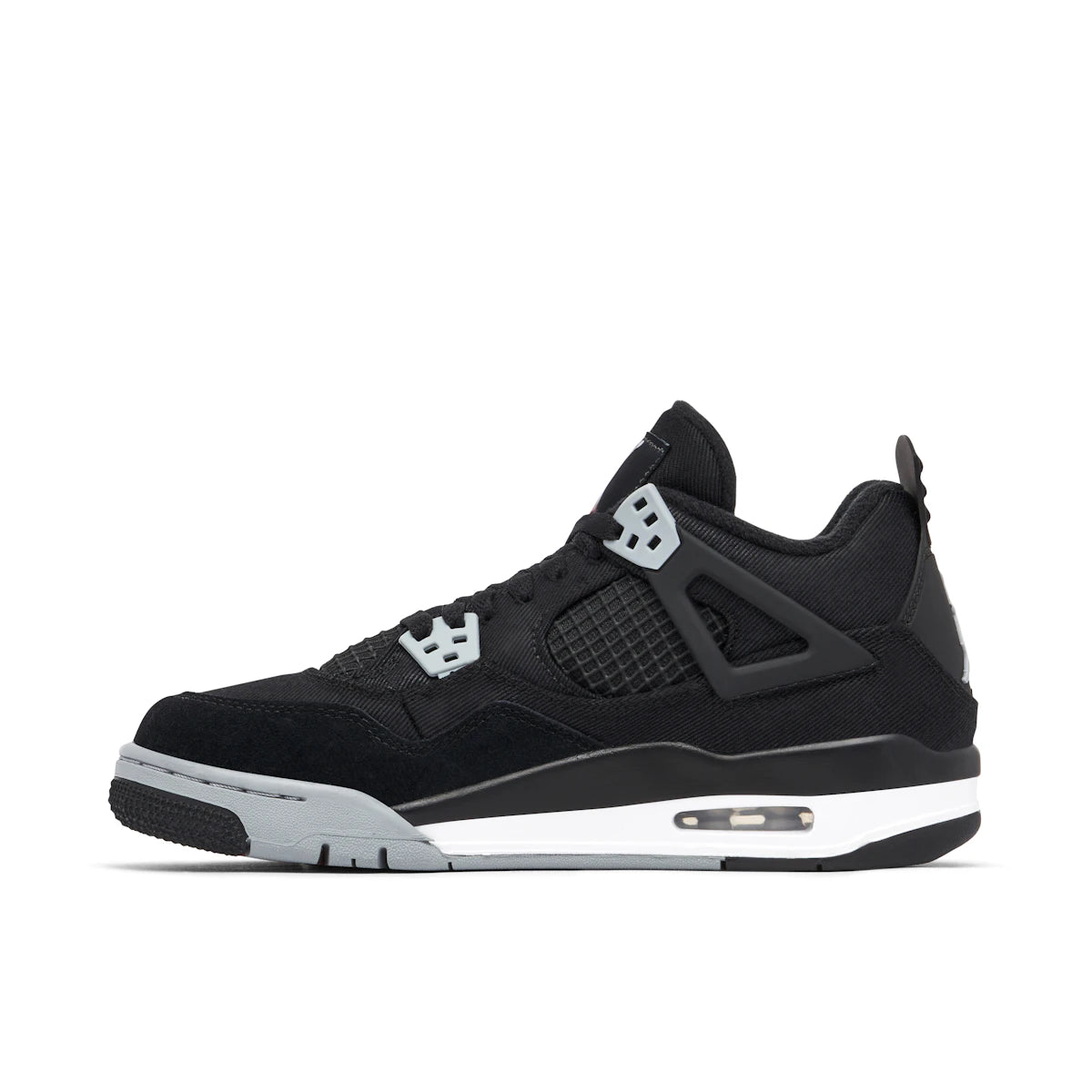 Jordan 4 Retro Black Canvas (GS) by Jordan's in Shoes. Available at KershKicks for £255.00. A must-have for fans of Jordan's looking to elevate their style with this Shoes.