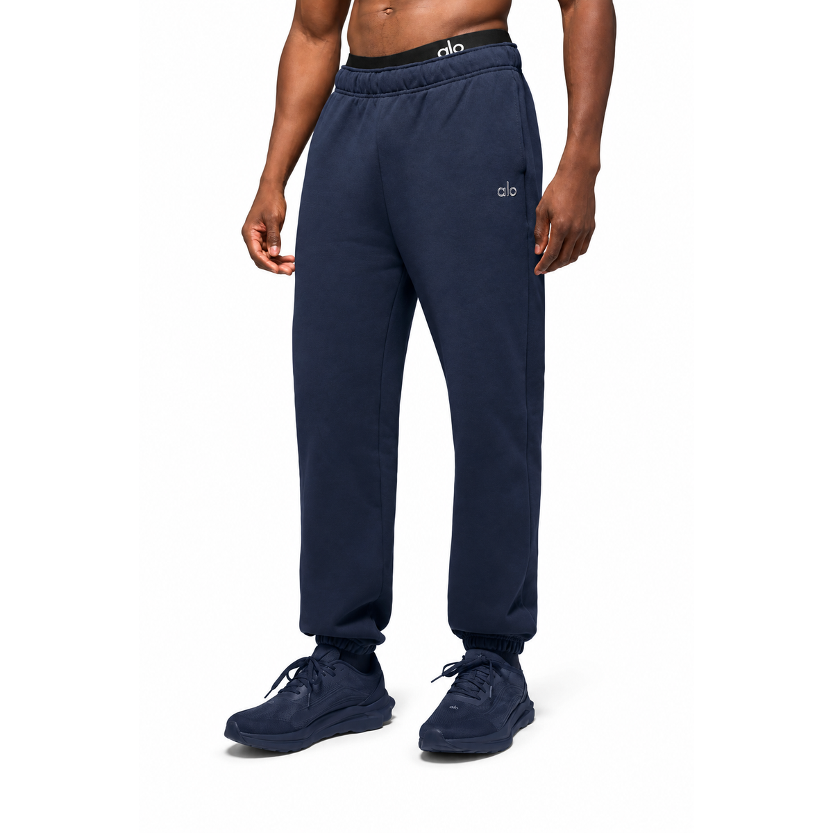 ALO ACCOLADE  SWEATPANTS CUFFED LEG NAVY