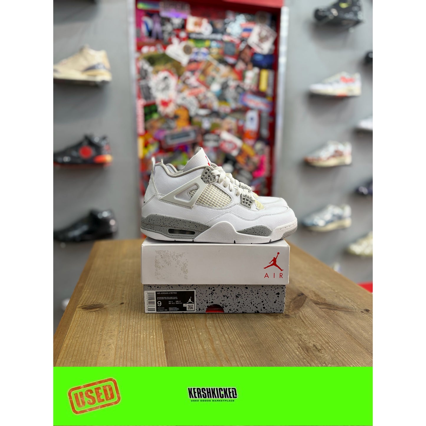 Jordan 4 Retro White Oreo (2021) UK 8