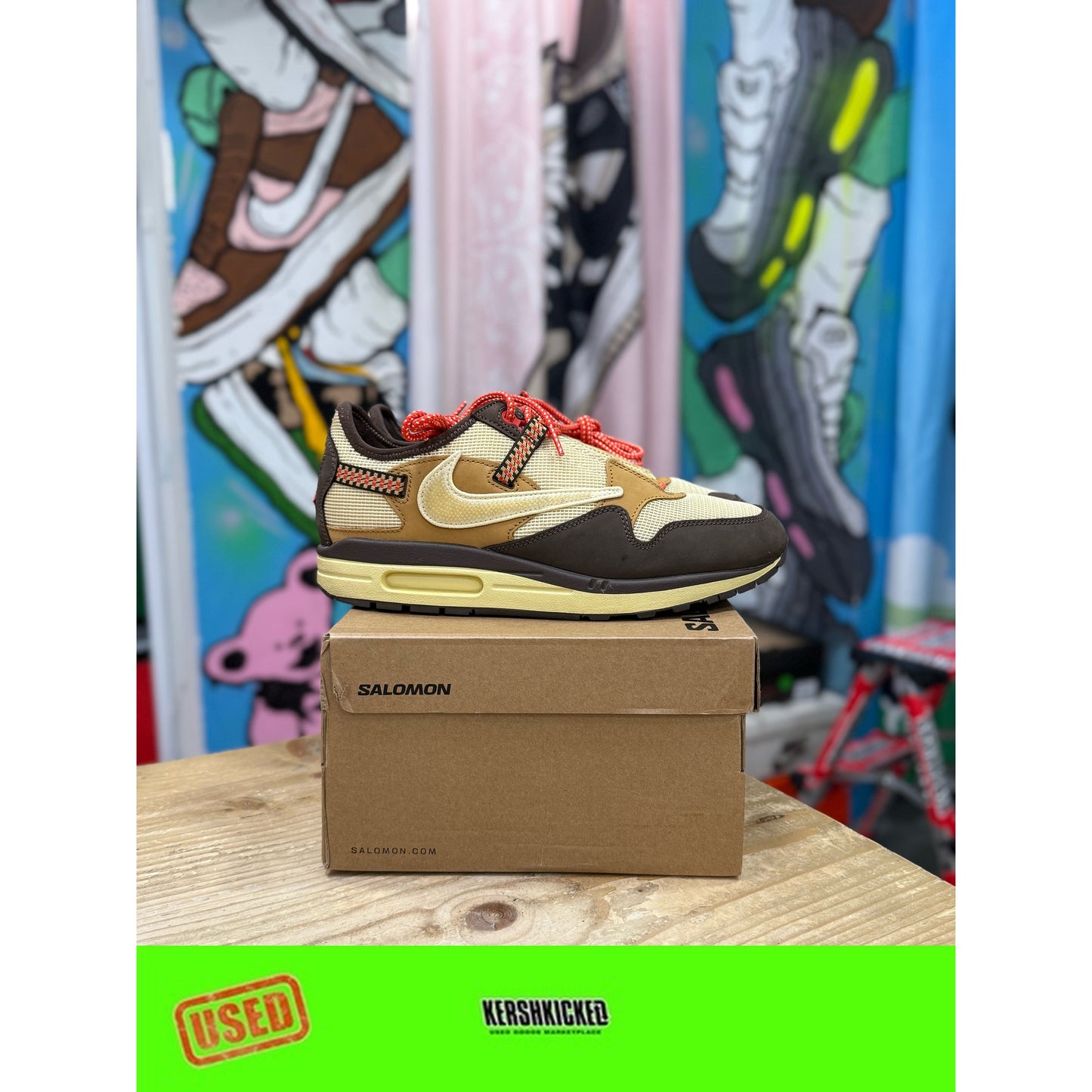 Air Max 1 Travis Scott Baroque Brown UK8.5