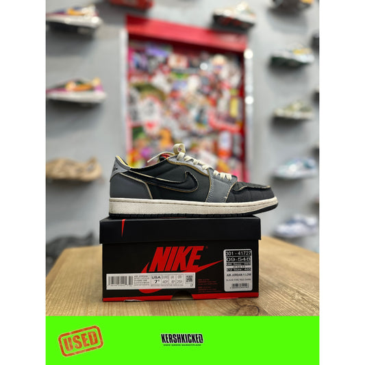 Jordan 1 Low OG EX Black Smoke Grey UK 6.5