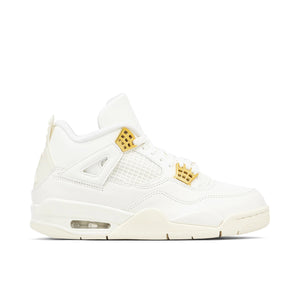 Jordan 4 Retro Metallic Gold (Women's) by Jordan's in Shoes. Available at KershKicks for £285.00. A must-have for fans of Jordan's looking to elevate their style with this Shoes.
