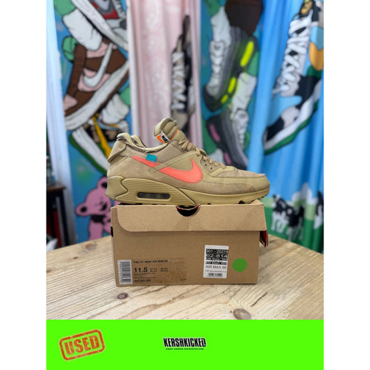 Nike Air Max 90 off White Desert Ore uk 10.5