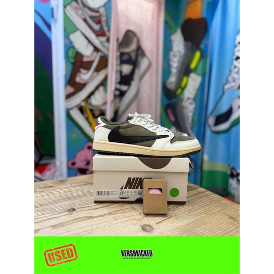 Jordan 1 Low Travis Scott - Medium Olive UK10