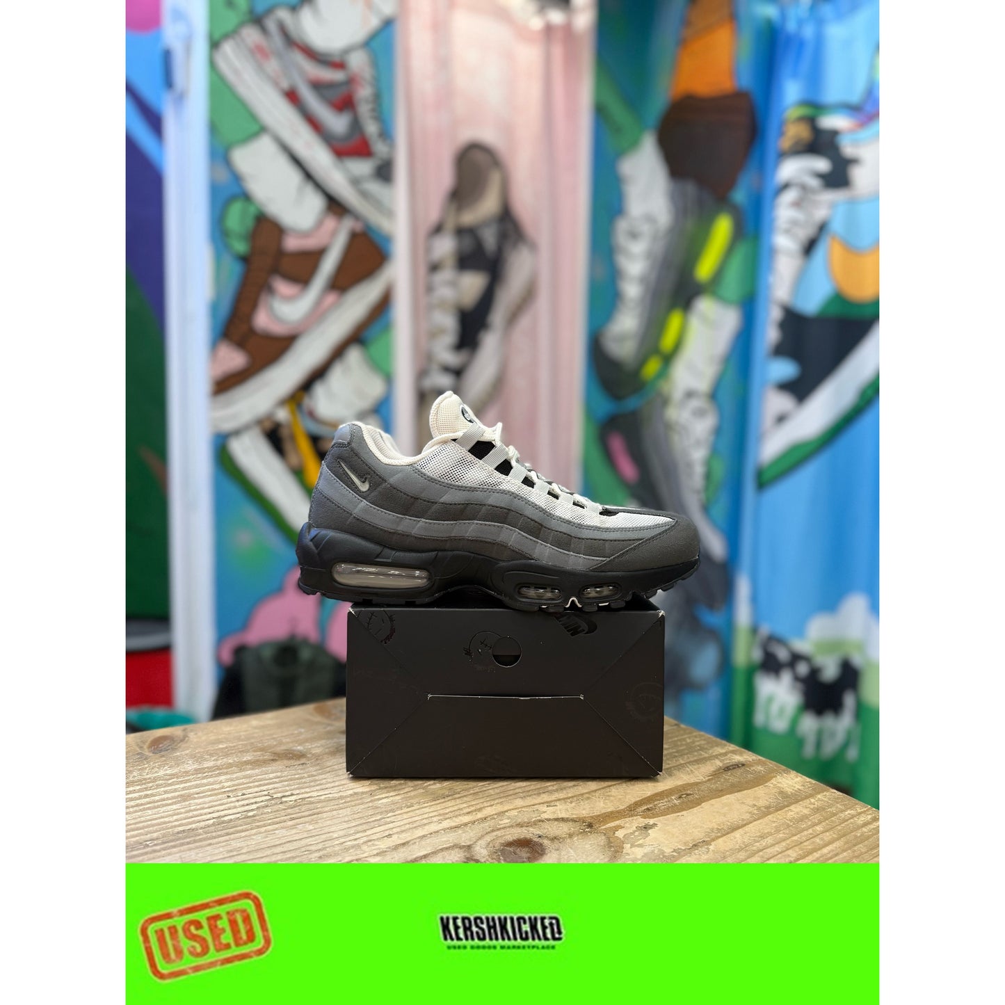 Nike Air Max 95 Jewel Swoosh Grey UK 8.5