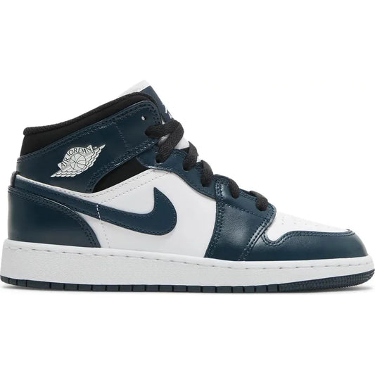 Jordan 1 Mid Armory Navy (GS) by Jordan's in Shoes. Available at KershKicks for £135.00. A must-have for fans of Jordan's looking to elevate their style with this Shoes.