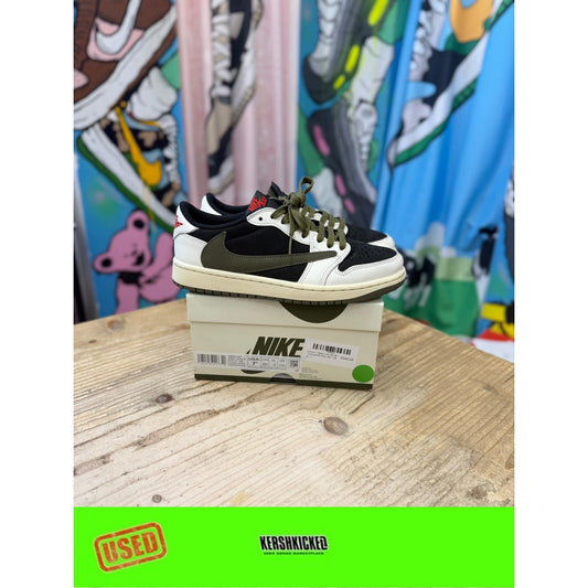 Jordan 1 Low Travis Scott Olive (W) UK5