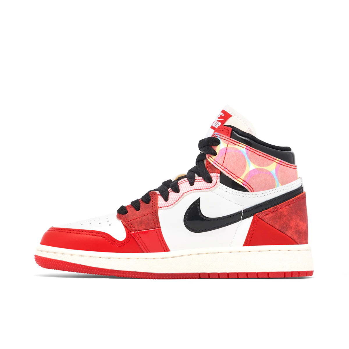 Jordan 1 High OG Spider-Man Across the Spider-Verse (GS) by Jordan's in Shoes. Available at KershKicks for £175.00. A must-have for fans of Jordan's looking to elevate their style with this Shoes.