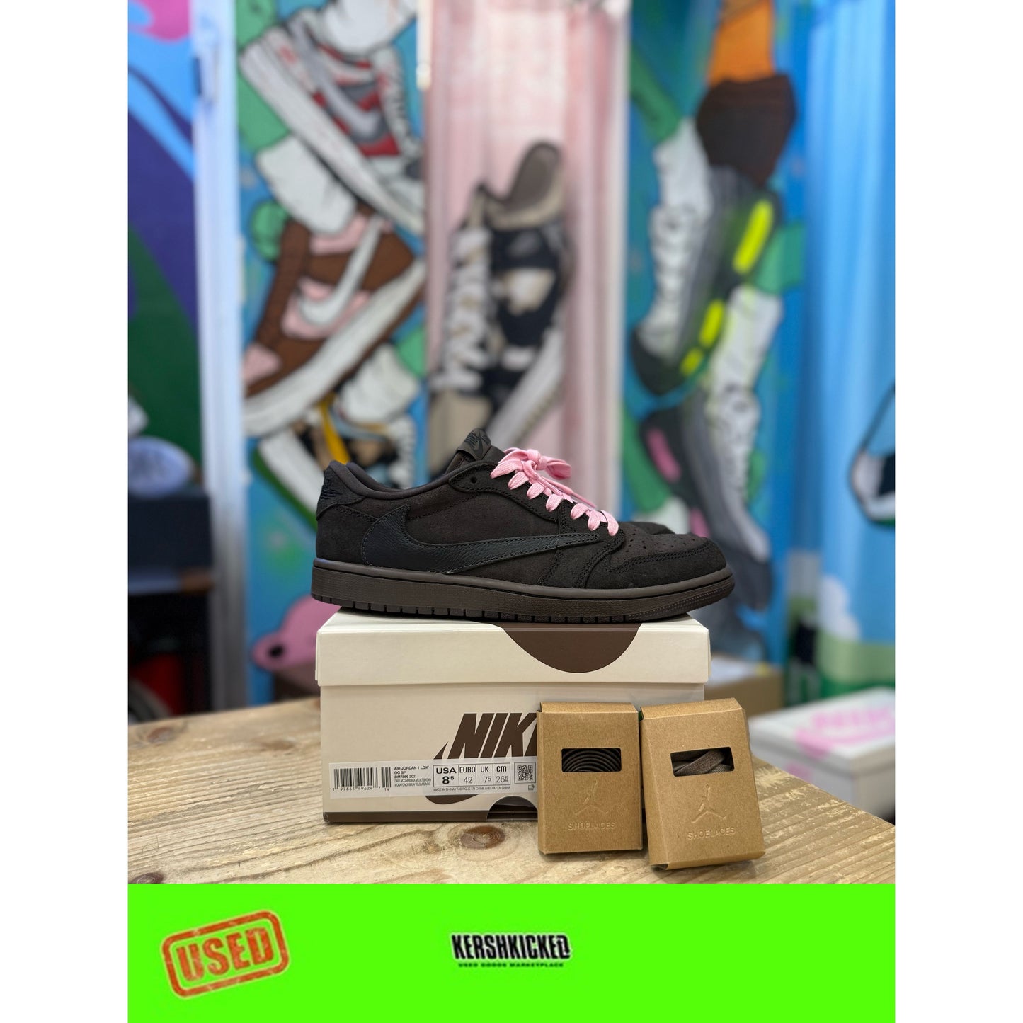 Jordan 1 Low Velvet Brown UK7.5