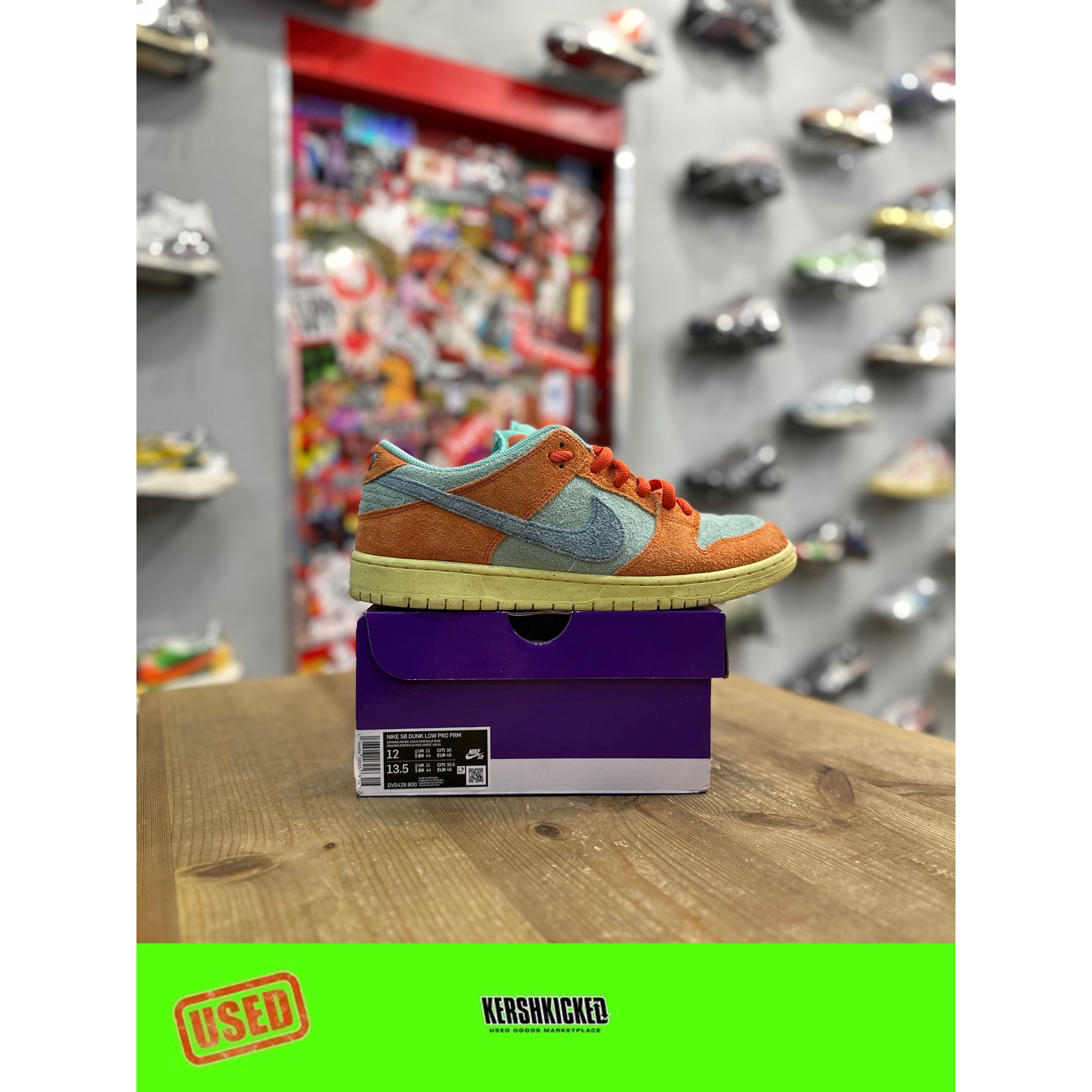 Nike SB Dunk Low Orange Emerald Rise UK 11 Nike KershKicks