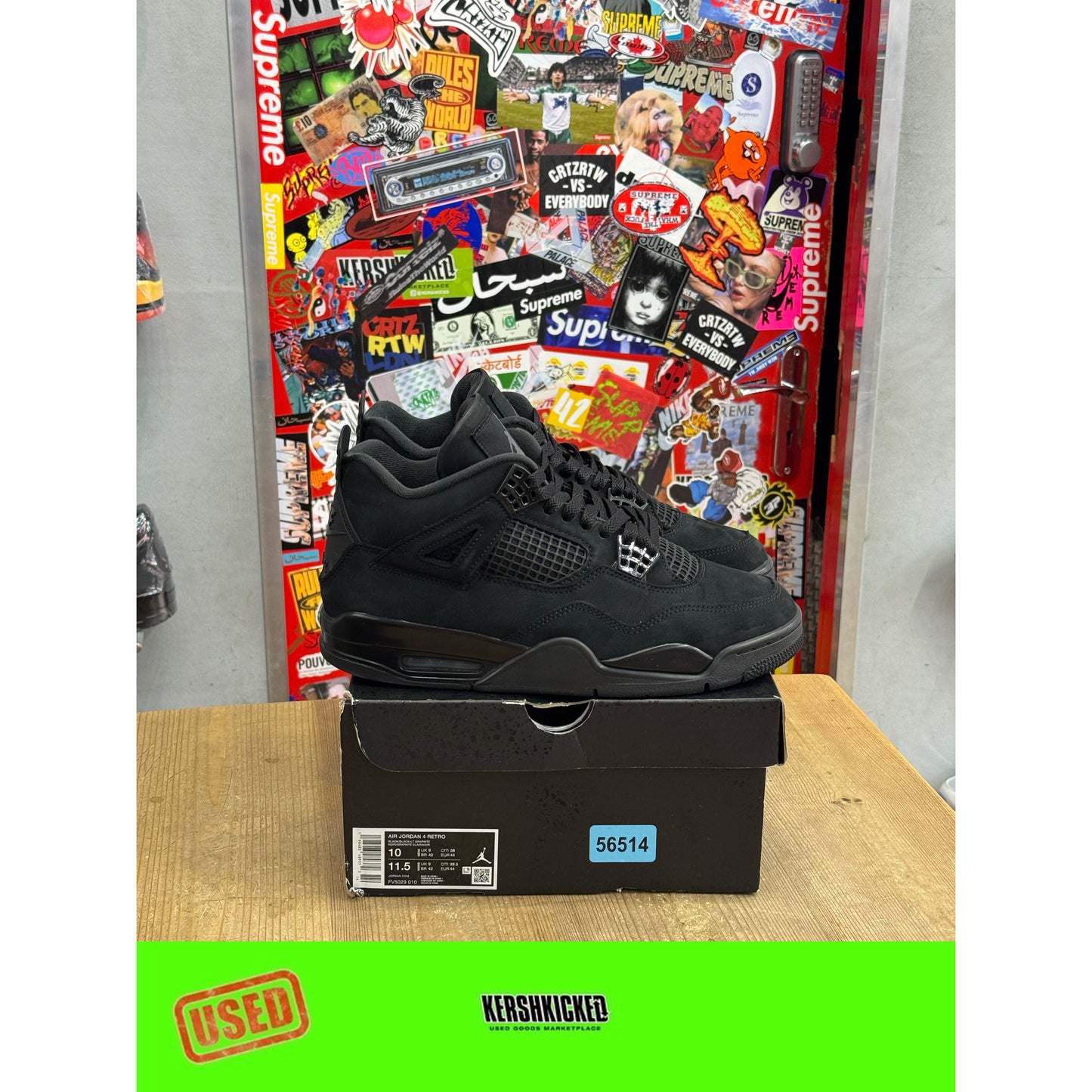 Air Jordan 4 Black Cat 2025 UK 9