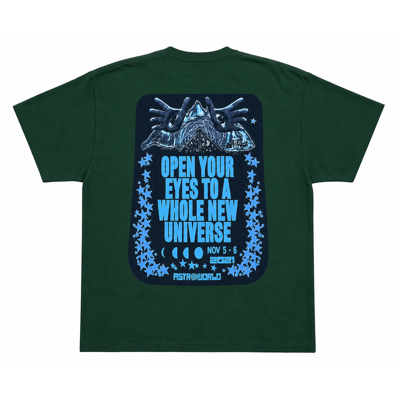Travis Scott Open Your Eyes Tee Green