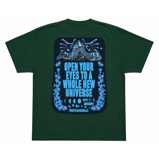 Travis Scott Open Your Eyes Tee Green