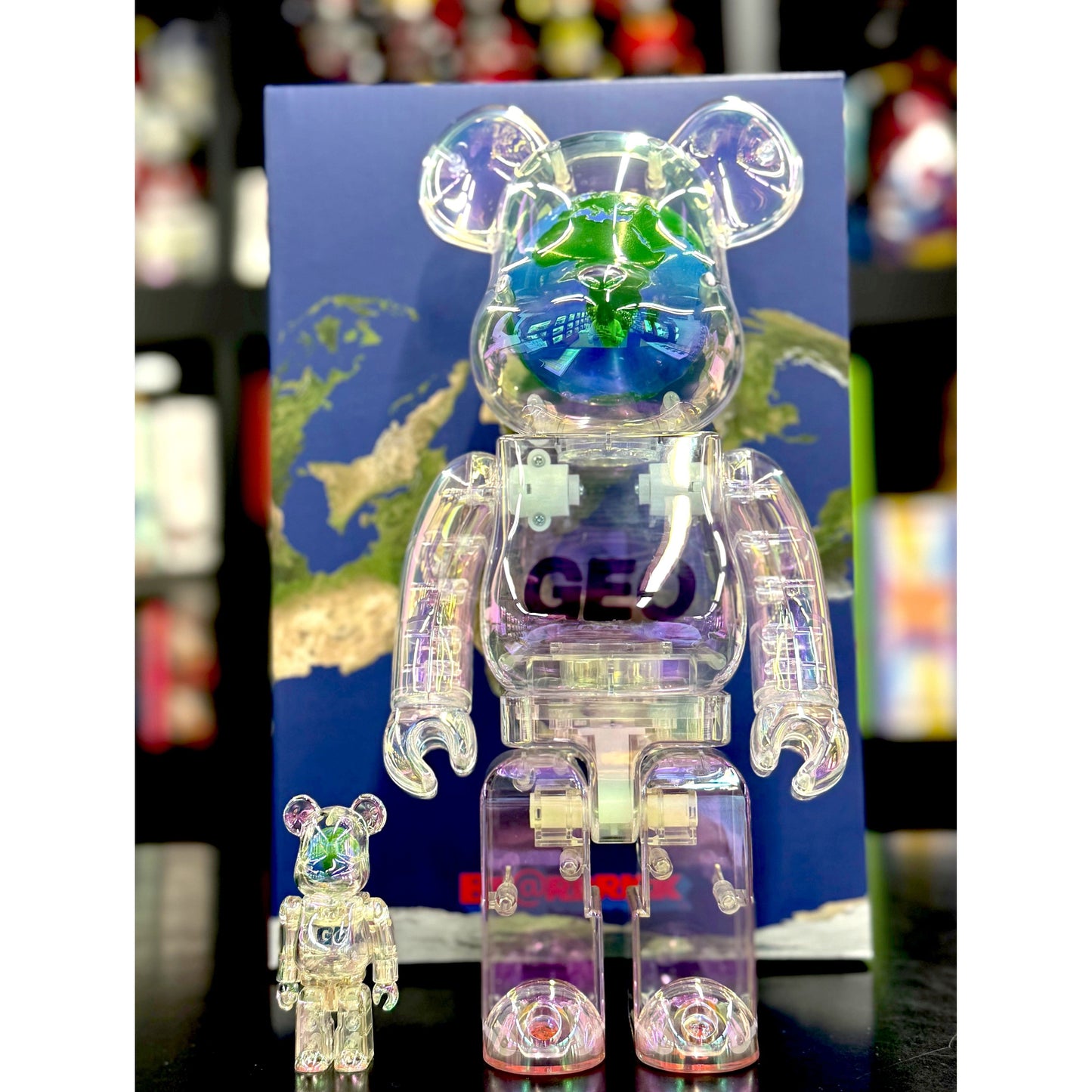 Bearbrick GEO Earth 100% & 400% Set