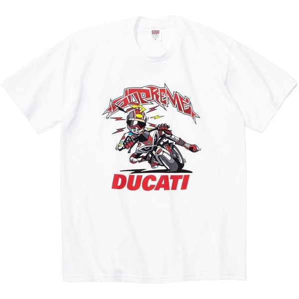 SUPREME®/DUCATI® BIKE TEE WHITE | Supreme | KershKicks SUPREME®/DUCATI® BIKE TEE WHITE | Supreme | KershKicks