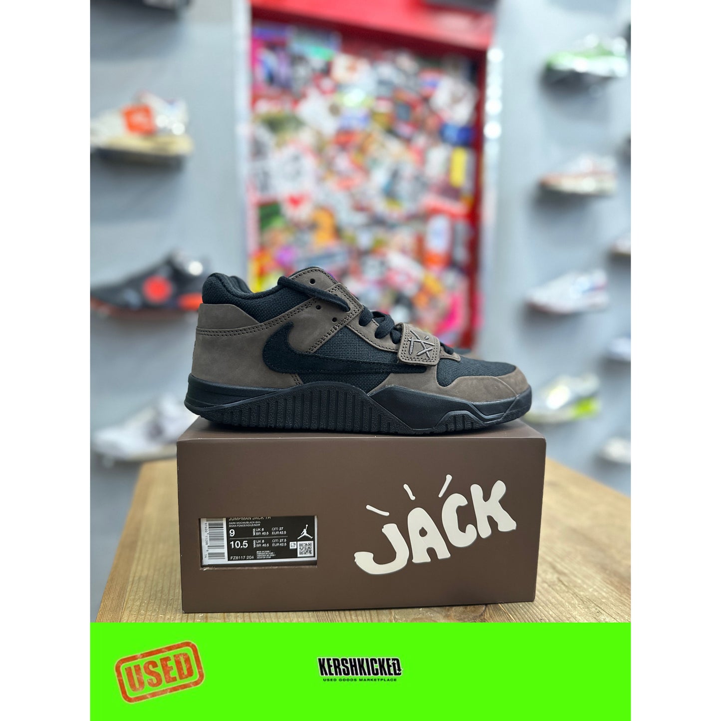 Jordan Jumpman Jack TR Travis Scott Dark Mocha UK 8