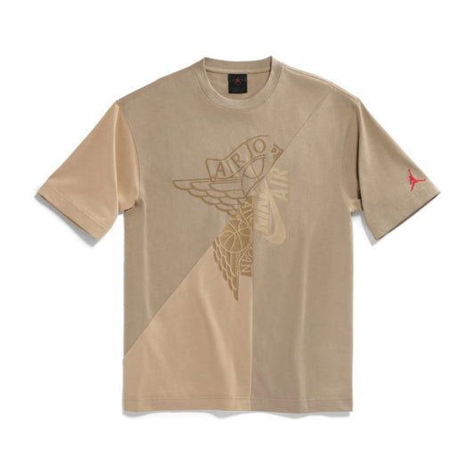 Travis Scott Cactus Jack x Jordan T-Shirt Khaki/Desert by Travis Scott in . Available at KershKicks for £200.00. A must-have for fans of Travis Scott looking to elevate their style with this T-Shirt.