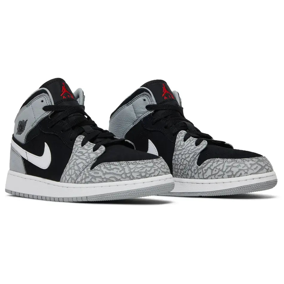 Air Jordan 1 Mid SE GS Elephant Toe