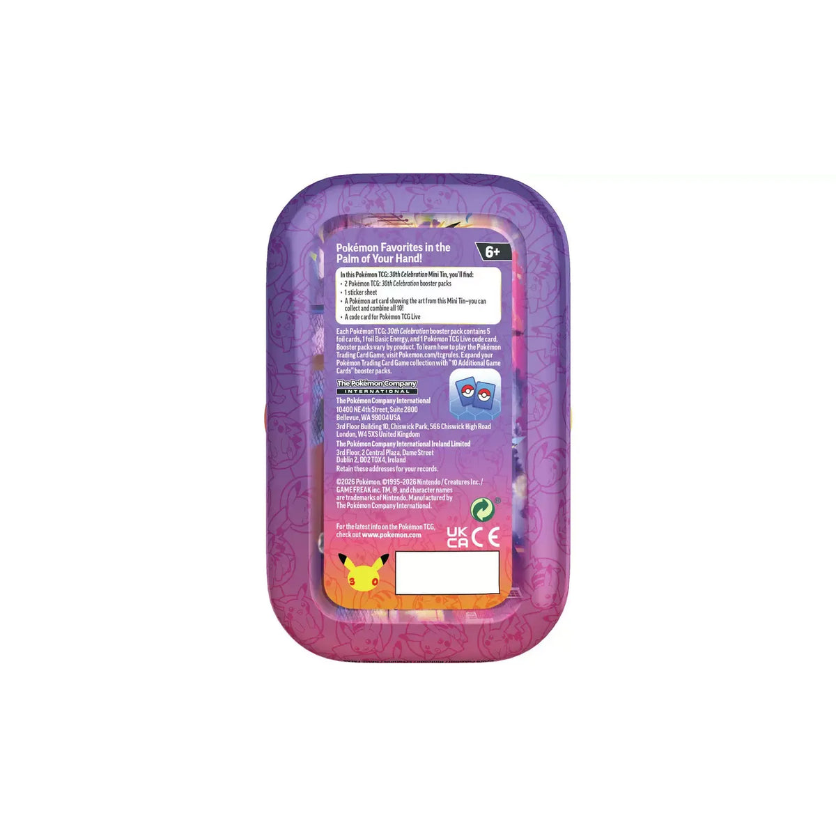 Pokémon 30th Celebration Mini Tin Zapdos