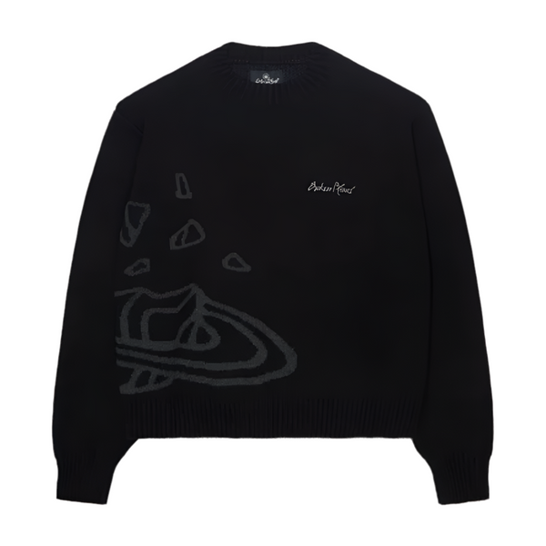 Broken Planet Market Knit Sweater Midnight Black | Broken Planet