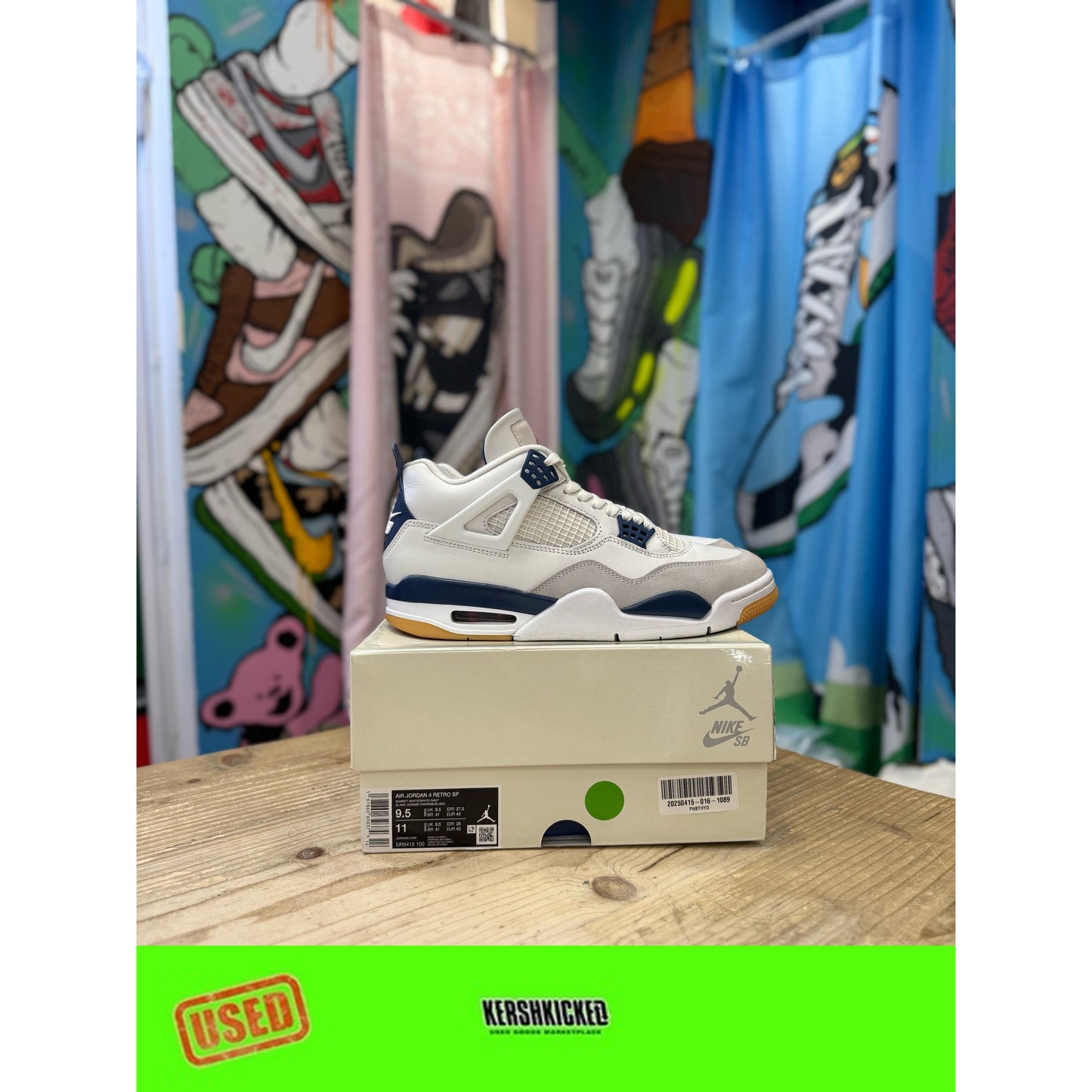 Jordan 4 SB Navy UK8.5
