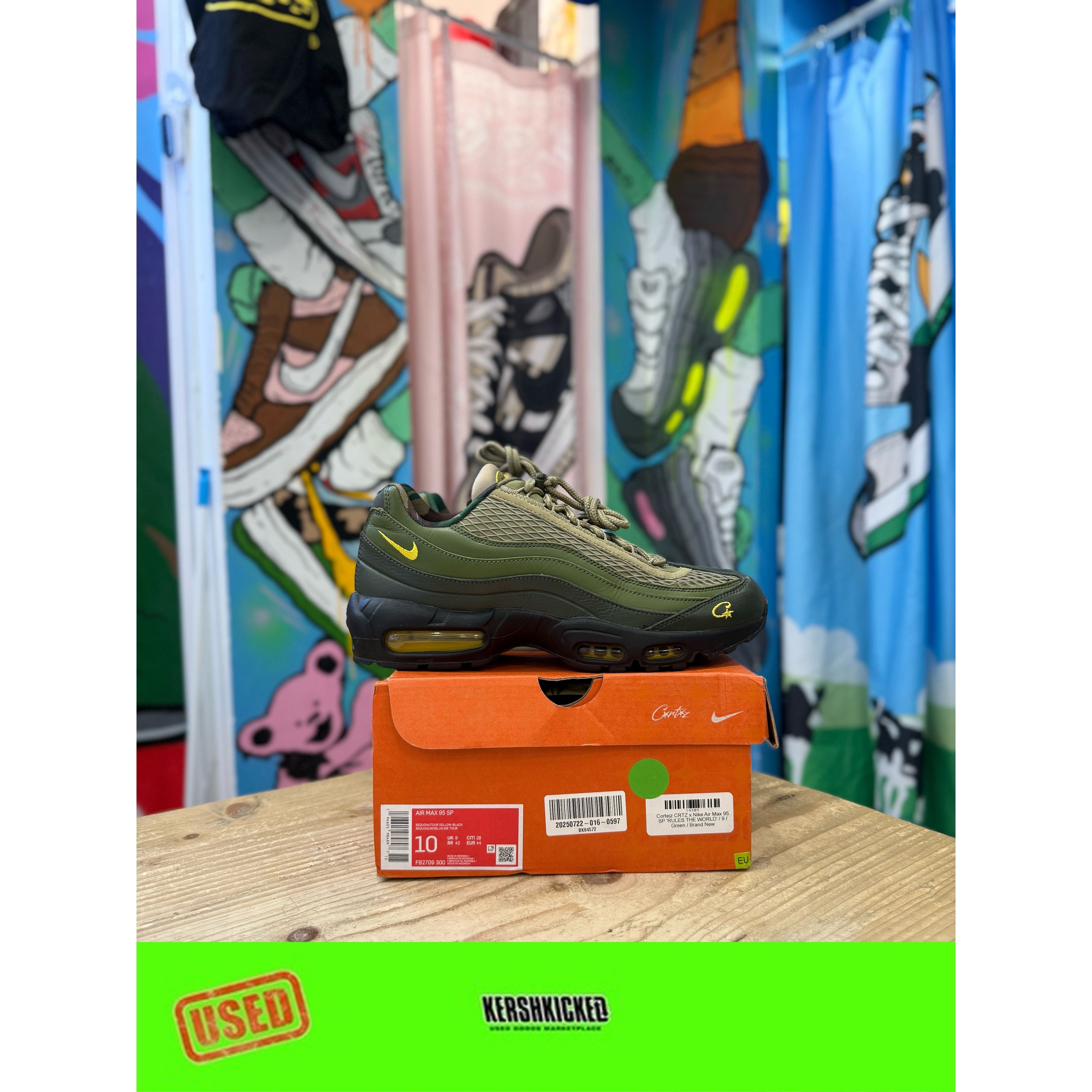 コーティズ × ナイキ エア マックス 95 ガッタグリーン Nike Air Max 95 SP Corteiz Gutta Green | Nike | KershKicks
