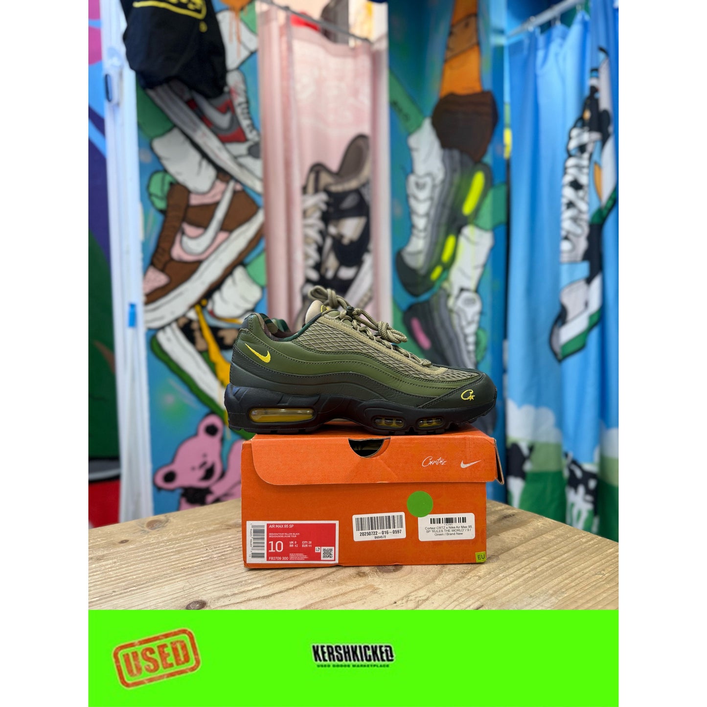 Nike Air Max 95 Corteiz Gutta Green UK 9